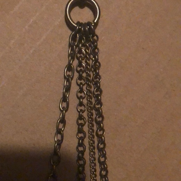 Gold tone watch layered necklace - Picture 3 of 3